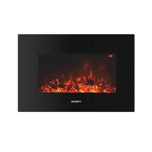 SportZone.co.nz Appliances > Heaters > Electric Heaters Devanti Electric Fireplace Fire Heater 2000W Black Devanti Electric Fireplace Fire Heater 2000W Black