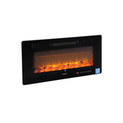 SportZone.co.nz Appliances > Heaters > Electric Heaters Devanti Electric Fireplace Fire Heater Wall Mounted Insert 3D Flame 1800W Remote Control Devanti Electric Fireplace Fire Heater Wall Mounted Insert 3D Flame 1800W Remote Control