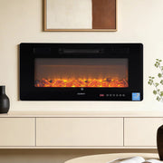 SportZone.co.nz Appliances > Heaters > Electric Heaters Devanti Electric Fireplace Fire Heater Wall Mounted Insert 3D Flame 1800W Remote Control Devanti Electric Fireplace Fire Heater Wall Mounted Insert 3D Flame 1800W Remote Control