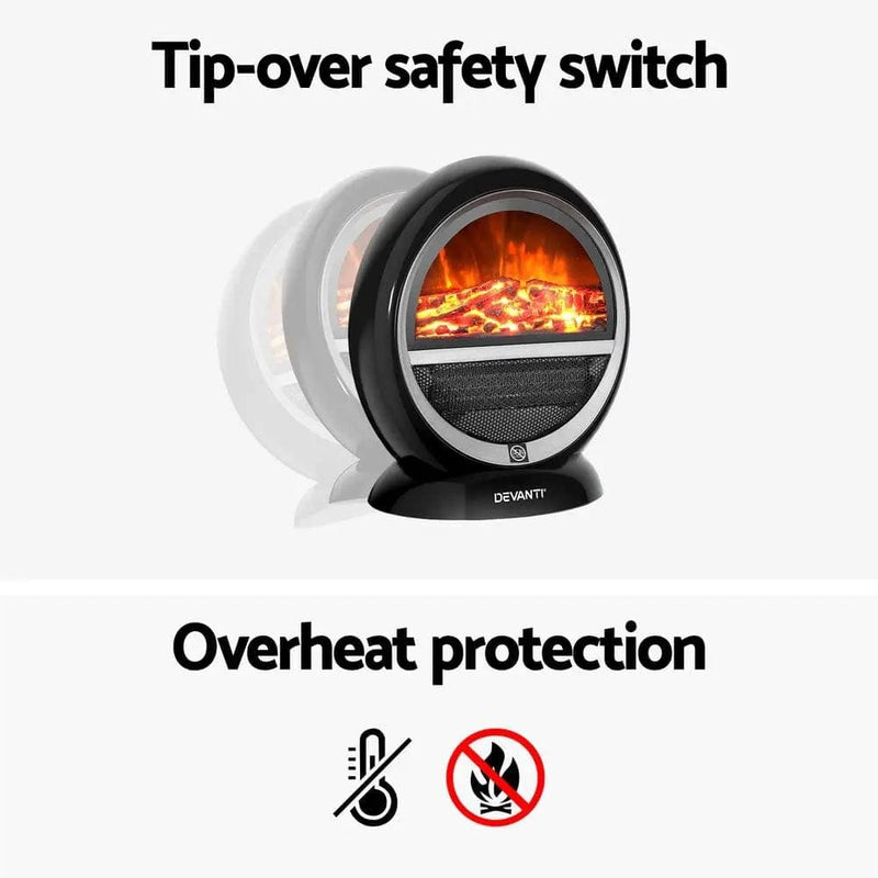 SportZone.co.nz Appliances > Heaters Devanti Electric Fireplace Fire Heaters 1500W Devanti Electric Fireplace Fire Heaters 1500W