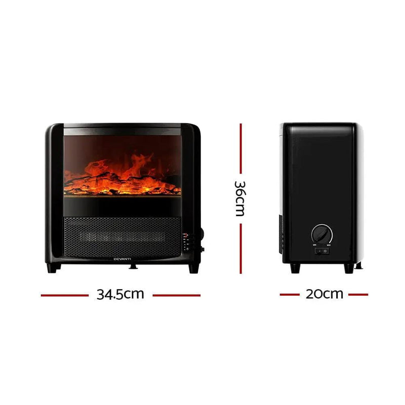 SportZone.co.nz Appliances > Heaters Devanti Electric Fireplace Fire Heaters 2000W Devanti Electric Fireplace Fire Heaters 2000W