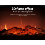 SportZone.co.nz Appliances > Heaters Devanti Electric Fireplace Fire Heaters 2000W Devanti Electric Fireplace Fire Heaters 2000W