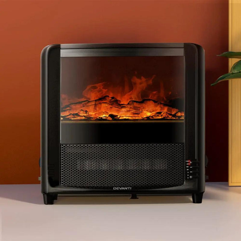 SportZone.co.nz Appliances > Heaters Devanti Electric Fireplace Fire Heaters 2000W Devanti Electric Fireplace Fire Heaters 2000W
