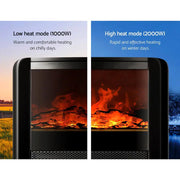 SportZone.co.nz Appliances > Heaters Devanti Electric Fireplace Fire Heaters 2000W Devanti Electric Fireplace Fire Heaters 2000W