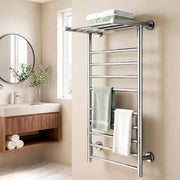 SportZone.co.nz Home & Garden > Laundry & Cleaning > Drying Racks & Hangers Devanti Electric Heated Towel Rail Rack 14 Bars Wall Mounted Clothes Dry Warmer Devanti Electric Heated Towel Rail Rack 14 Bars Wall Mounted Clothes Dry Warmer