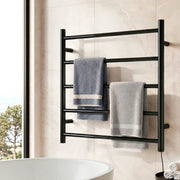 Devanti Electric Heated Towel Rail Rack 5 Bars Wall Mounted Clothes Dry Warmer by SportZone.co.nz