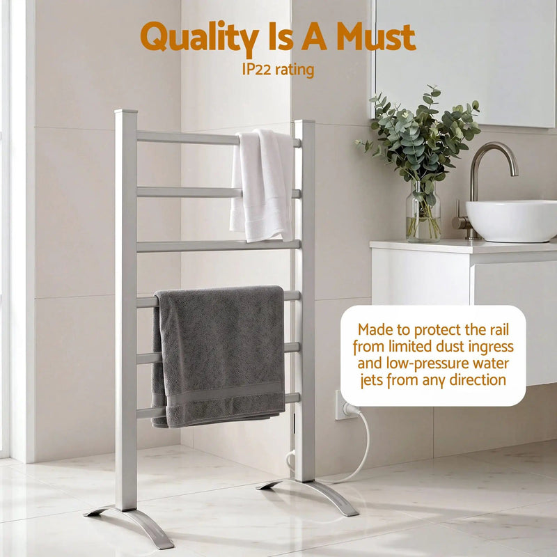 SportZone.co.nz Home & Garden > Laundry & Cleaning > Drying Racks & Hangers Devanti Electric Heated Towel Rail Rack 6 Bars Freestanding Clothes Dry Warmer Devanti Electric Heated Towel Rail Rack 6 Bars Freestanding Clothes Dry Warmer