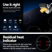 SportZone.co.nz Appliances > Kitchen Appliances > Cooktops & Stoves Devanti Electric Induction Cooktop 70cm Ceramic 4 Zones Stove Cook Top Hot Plate 7000W Devanti Electric Induction Cooktop 70cm Ceramic 4 Zones Stove Cook Top Hot Plate 7000W