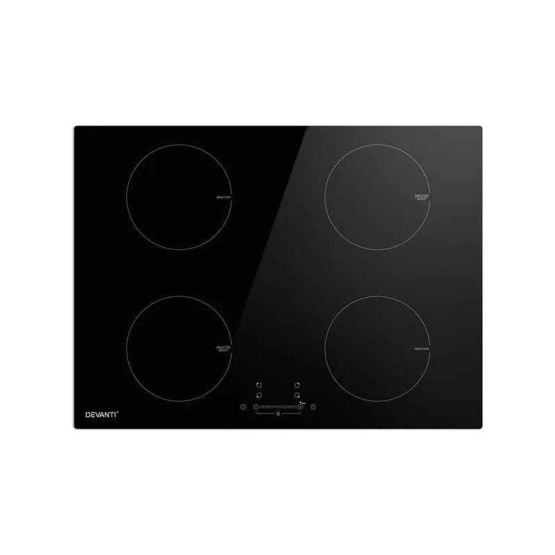 SportZone.co.nz Appliances > Kitchen Appliances > Cooktops & Stoves Devanti Electric Induction Cooktop 70cm Ceramic 4 Zones Stove Cook Top Hot Plate 7000W Devanti Electric Induction Cooktop 70cm Ceramic 4 Zones Stove Cook Top Hot Plate 7000W