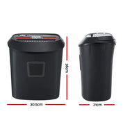Devanti Electric Paper Shredder for Home Office 10 A4 Paper Sheet Cross-Cut Paper by SportZone.co.nz