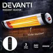 SportZone.co.nz Appliances > Heaters > Electric Heaters Devanti 2000W Electric Strip Heater Radiant Wall Heater Devanti 2000W Electric Strip Heater Radiant Wall