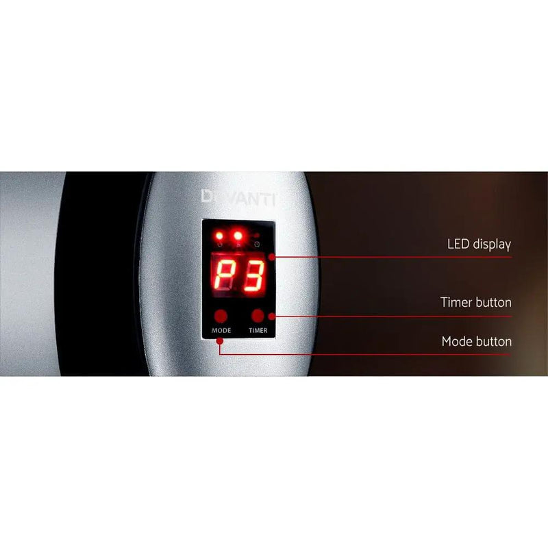 SportZone.co.nz Appliances > Heaters > Electric Heaters Devanti 2000W Electric Strip Heater Radiant Wall Heater Devanti 2000W Electric Strip Heater Radiant Wall