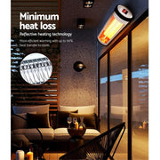 SportZone.co.nz Appliances > Heaters Devanti 1500W Infrared Electric Strip Heater Radiant Heater Devanti 1500W Infrared Electric Strip Heater