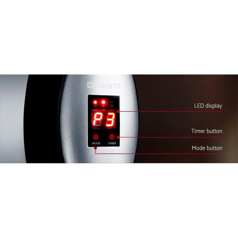 SportZone.co.nz Appliances > Heaters Devanti 1500W Infrared Electric Strip Heater Radiant Heater Devanti 1500W Infrared Electric Strip Heater