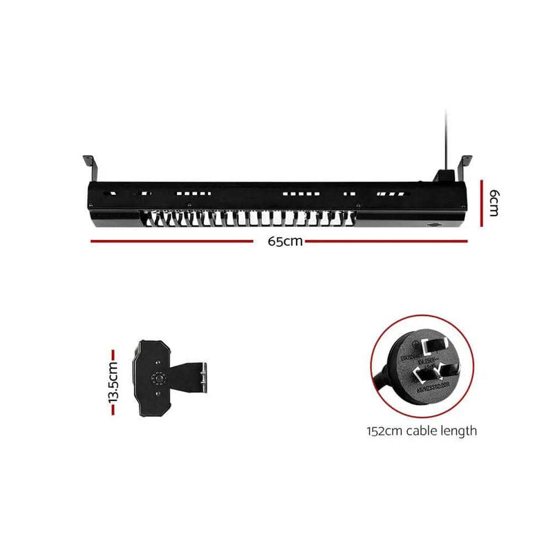 SportZone.co.nz Appliances > Heaters Devanti 2000W Electric Strip Heater Radiant Heating Unit Devanti 2000W Electric Strip Heater Radiant Heating Unit