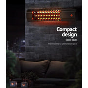 SportZone.co.nz Appliances > Heaters Devanti 2000W Electric Strip Heater Radiant Heating Unit Devanti 2000W Electric Strip Heater Radiant Heating Unit