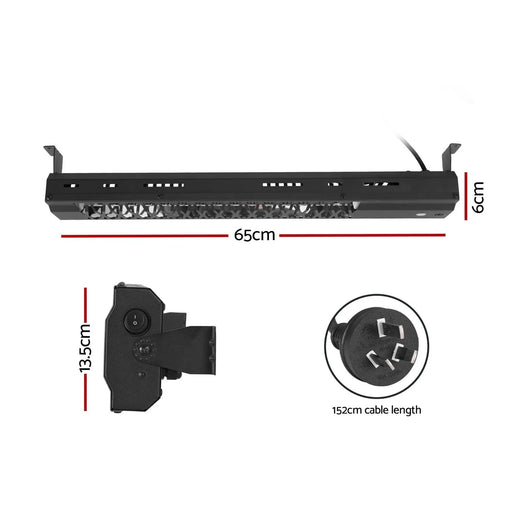 SportZone.co.nz Appliances > Heaters Devanti Electric Strip Heater Radiant Heaters 2000W Devanti Electric Strip Heater Radiant Heaters 2000W
