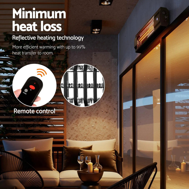 SportZone.co.nz Appliances > Heaters Devanti Electric Strip Heater Radiant Heaters 2000W Devanti Electric Strip Heater Radiant Heaters 2000W