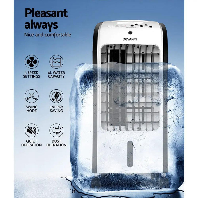 SportZone.co.nz Appliances > Air Conditioners Devanti Evaporative Air Cooler Conditioner 4L Devanti Evaporative Air Cooler Conditioner 4L