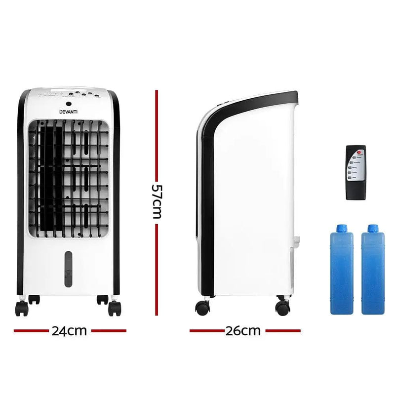 Devanti Evaporative Air Cooler Conditioner 4L by SportZone.co.nz