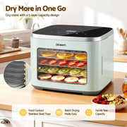 Devanti Food Dehydrator Machine 5 Tray Mini Fruit Dryer Maker Green by SportZone.co.nz