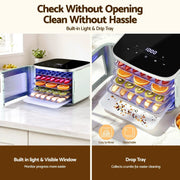 Devanti Food Dehydrator Machine 5 Tray Mini Fruit Dryer Maker Green by SportZone.co.nz