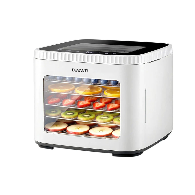 SportZone.co.nz Appliances > Kitchen Appliances > Food Dehydrators Devanti Food Dehydrator Machine 5 Tray Mini Fruit Dryer Maker White Devanti Food Dehydrator Machine 5 Tray Mini Fruit Dryer Maker White