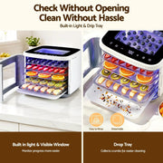 SportZone.co.nz Appliances > Kitchen Appliances > Food Dehydrators Devanti Food Dehydrator Machine 5 Tray Mini Fruit Dryer Maker White Devanti Food Dehydrator Machine 5 Tray Mini Fruit Dryer Maker White