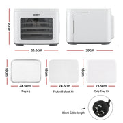 SportZone.co.nz Appliances > Kitchen Appliances > Food Dehydrators Devanti Food Dehydrator Machine 5 Tray Mini Fruit Dryer Maker White Devanti Food Dehydrator Machine 5 Tray Mini Fruit Dryer Maker White