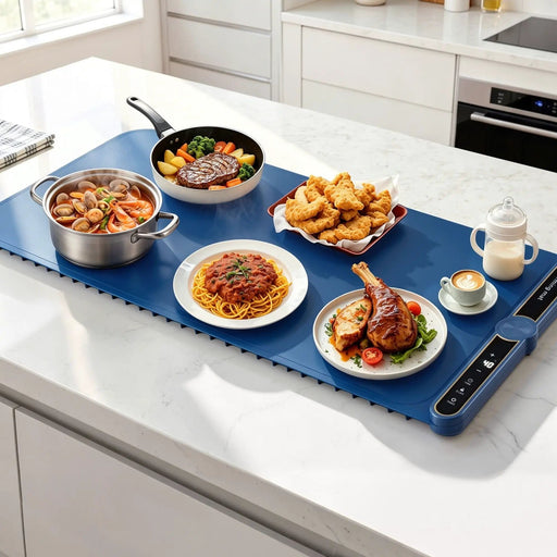SportZone.co.nz Appliances > Kitchen Appliances > Food Warmers & Chafing Dishes Devanti 80cm Food Warming Mat Electric Buffet Warmer Roll Up Tray Blue Devanti 80cm Food Warming Mat Buffet Warmer Blue