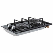 SportZone.co.nz Appliances > Kitchen Appliances > Cooktops & Stoves Devanti 30cm Gas Cooktop 2 Burner Built In Stove Glass NG LPG Wok Devanti 30cm 2 Burner Gas Cooktop Built In Stove