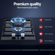 SportZone.co.nz Appliances > Kitchen Appliances > Cooktops & Stoves Devanti 30cm Gas Cooktop 2 Burner Built In Stove Glass NG LPG Wok Devanti 30cm 2 Burner Gas Cooktop Built In Stove