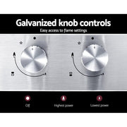 SportZone.co.nz Appliances > Kitchen Appliances Devanti 30cm Gas Cooktop 2 Burner Stainless Steel Kitchen Devanti 30cm Gas Cooktop 2 Burner Stainless Steel