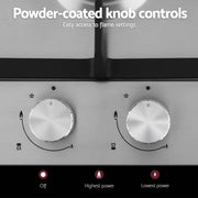 SportZone.co.nz Appliances > Kitchen Appliances > Cooktops & Stoves Devanti 30cm Gas Cooktop 2 Burner Silver Stainless Steel Devanti 30cm Gas Cooktop 2 Burner Stainless Steel