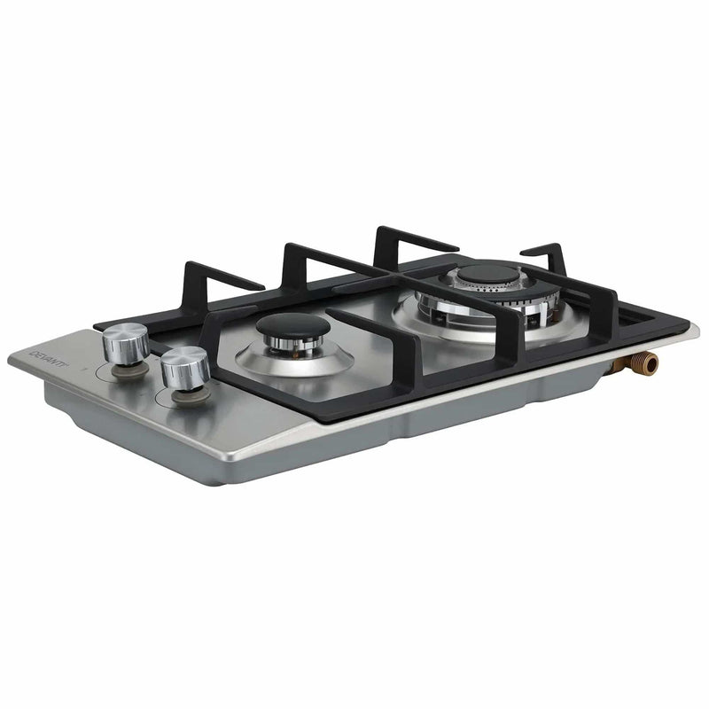 SportZone.co.nz Appliances > Kitchen Appliances > Cooktops & Stoves Devanti 30cm Gas Cooktop 2 Burner Silver Stainless Steel Devanti 30cm Gas Cooktop 2 Burner Stainless Steel