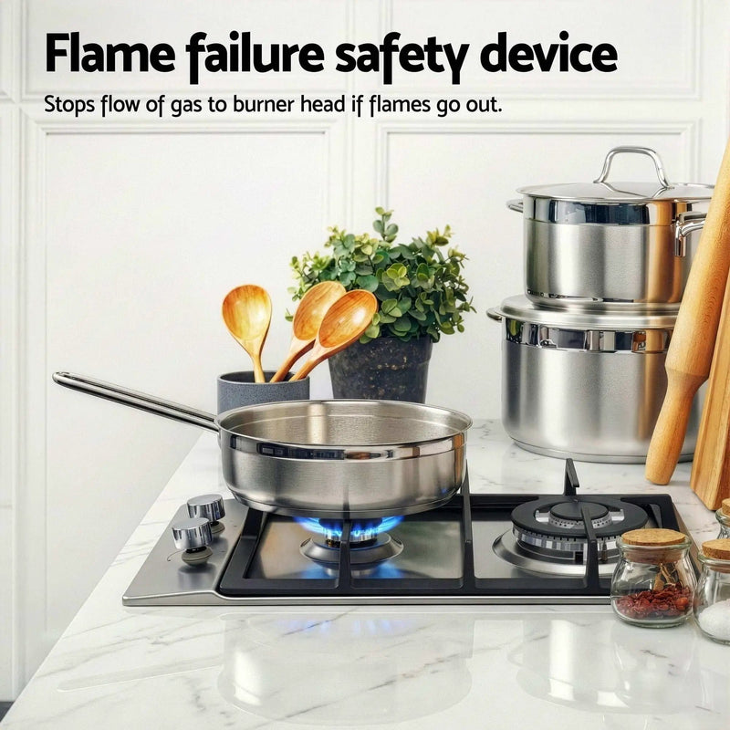 SportZone.co.nz Appliances > Kitchen Appliances > Cooktops & Stoves Devanti 30cm Gas Cooktop 2 Burner Silver Stainless Steel Devanti 30cm Gas Cooktop 2 Burner Stainless Steel
