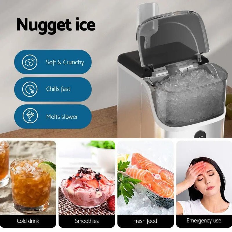 SportZone.co.nz Appliances > Kitchen Appliances > Ice Makers Devanti Ice Maker Machine 15kg Nugget Ice Cube Devanti Ice Maker Machine 15kg Nugget Ice Cube