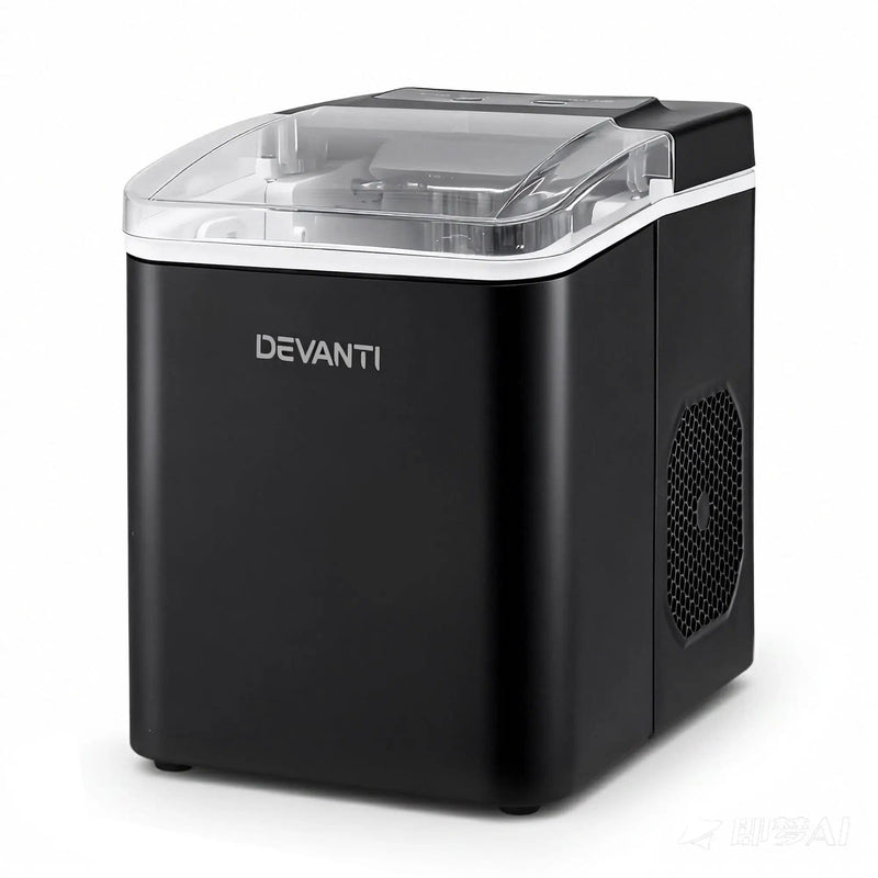 SportZone.co.nz Appliances > Kitchen Appliances > Ice Makers Devanti Ice Maker Machine Portable 12kg Countertop w/Self Cleaning 1.2L Black Devanti Ice Maker Machine Portable 12kg Countertop w/Self Cleaning 1.2L Black