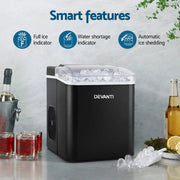 SportZone.co.nz Appliances > Kitchen Appliances > Ice Makers Devanti Ice Maker Machine Portable 12kg Countertop w/Self Cleaning 1.2L Black Devanti Ice Maker Machine Portable 12kg Countertop w/Self Cleaning 1.2L Black