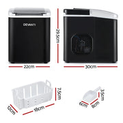 SportZone.co.nz Appliances > Kitchen Appliances > Ice Makers Devanti Ice Maker Machine Portable 12kg Countertop w/Self Cleaning 1.2L Black Devanti Ice Maker Machine Portable 12kg Countertop w/Self Cleaning 1.2L Black