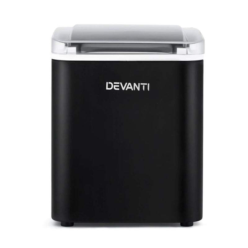 SportZone.co.nz Appliances > Kitchen Appliances > Ice Makers Devanti Ice Maker Machine Portable 12kg Countertop w/Self Cleaning 1.2L Black Devanti Ice Maker Machine Portable 12kg Countertop w/Self Cleaning 1.2L Black