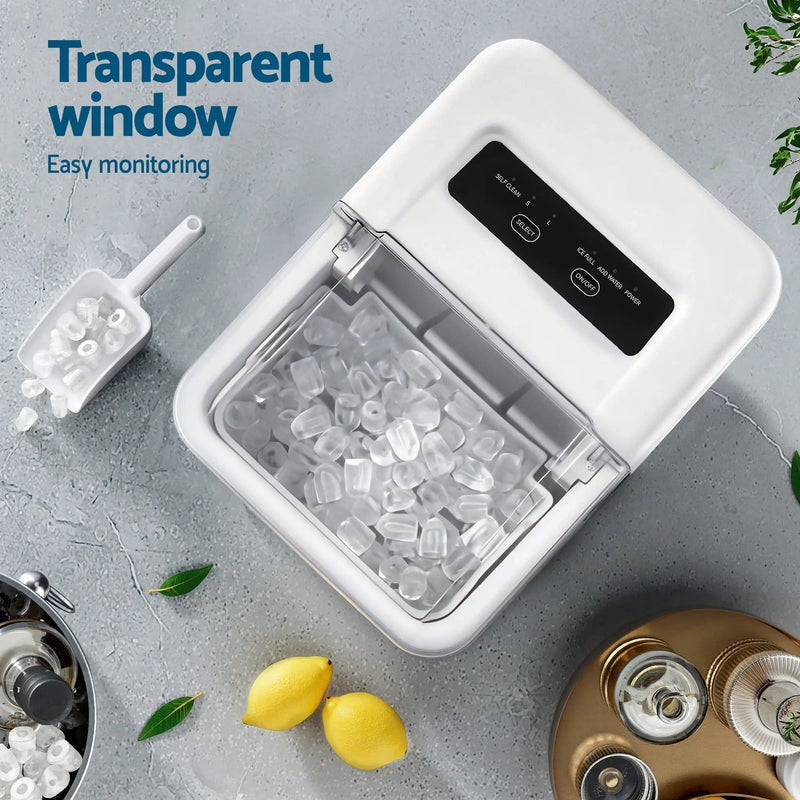 SportZone.co.nz Appliances > Kitchen Appliances > Ice Makers Devanti Ice Maker Machine Portable 12kg Countertop w/Self Cleaning 1.2L White Devanti Ice Maker Machine Portable 12kg Countertop w/Self Cleaning 1.2L White