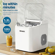 SportZone.co.nz Appliances > Kitchen Appliances > Ice Makers Devanti Ice Maker Machine Portable 12kg Countertop w/Self Cleaning 1.2L White Devanti Ice Maker Machine Portable 12kg Countertop w/Self Cleaning 1.2L White