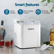 SportZone.co.nz Appliances > Kitchen Appliances > Ice Makers Devanti Ice Maker Machine Portable 12kg Countertop w/Self Cleaning 1.2L White Devanti Ice Maker Machine Portable 12kg Countertop w/Self Cleaning 1.2L White