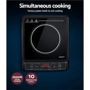 SportZone.co.nz Appliances > Kitchen Appliances Devanti Induction Cooktop 30cm Portable Cooker Devanti Induction Cooktop 30cm Portable Cooker