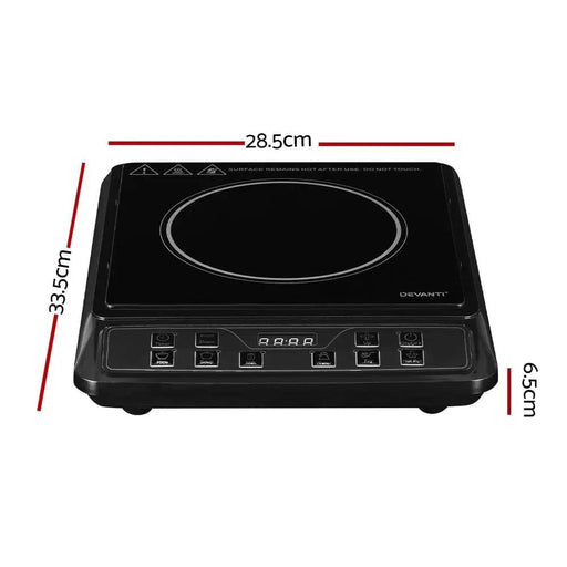 SportZone.co.nz Appliances > Kitchen Appliances Devanti Induction Cooktop 30cm Portable Cooker Devanti Induction Cooktop 30cm Portable Cooker