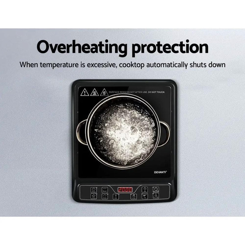 SportZone.co.nz Appliances > Kitchen Appliances Devanti Induction Cooktop 30cm Portable Cooker Devanti Induction Cooktop 30cm Portable Cooker