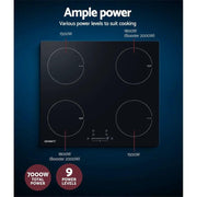 SportZone.co.nz Appliances > Kitchen Appliances > Cooktops & Stoves Devanti Induction Cooktop 60cm Electric Cooker Devanti Induction Cooktop 60cm Electric Cooker