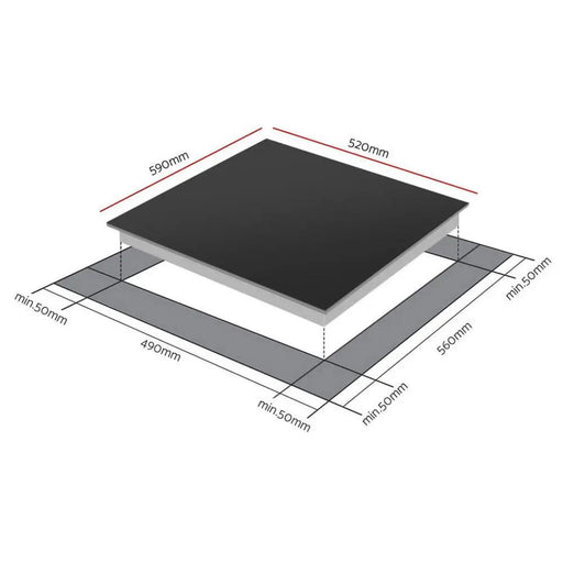 Devanti Induction Cooktop 60cm Electric Cooker by SportZone.co.nz
