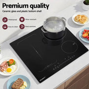 Devanti Induction Cooktop 60cm Electric Cooker by SportZone.co.nz